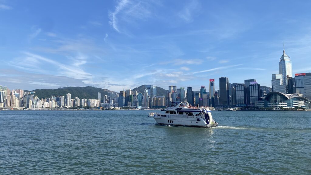 星光大道から見える香港島