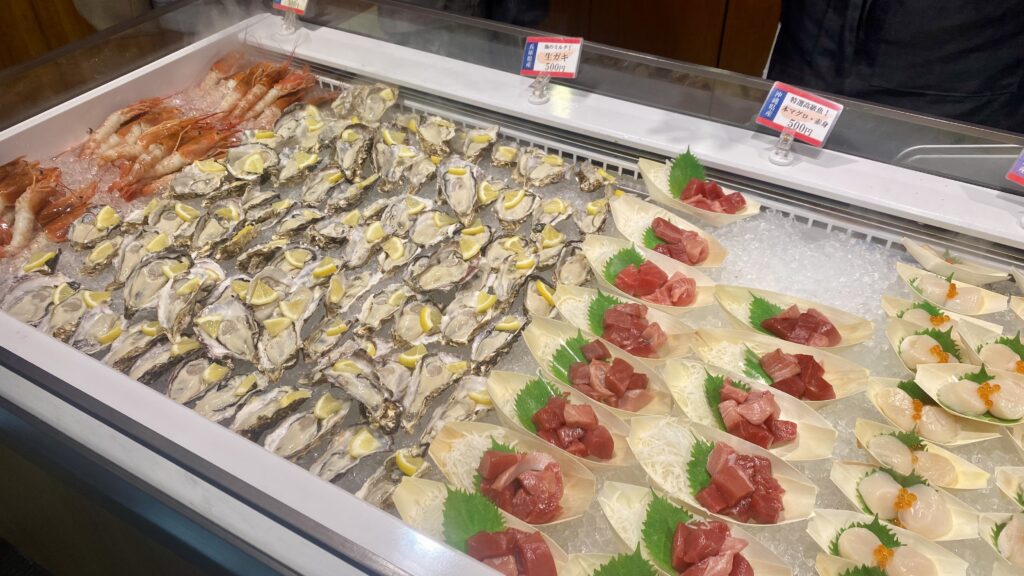 エビや牡蠣、マグロなど