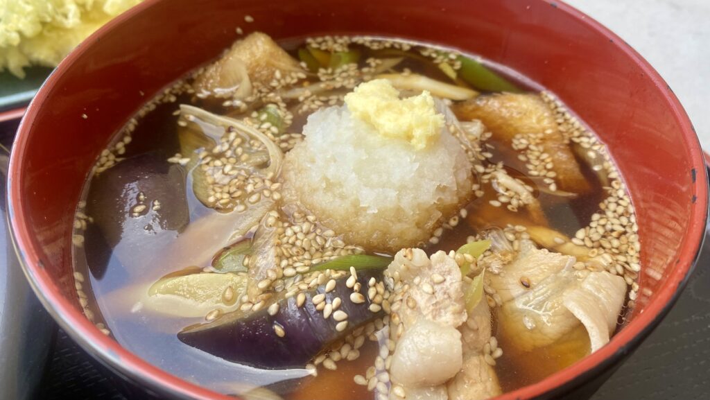 みぞれ肉茄子汁