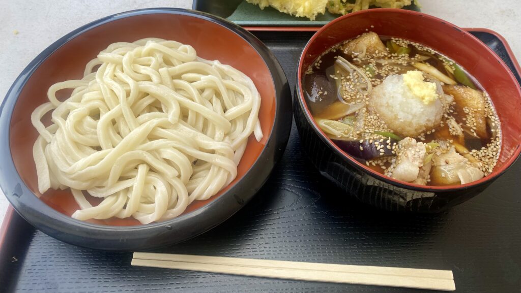 みぞれ肉茄子汁うどん