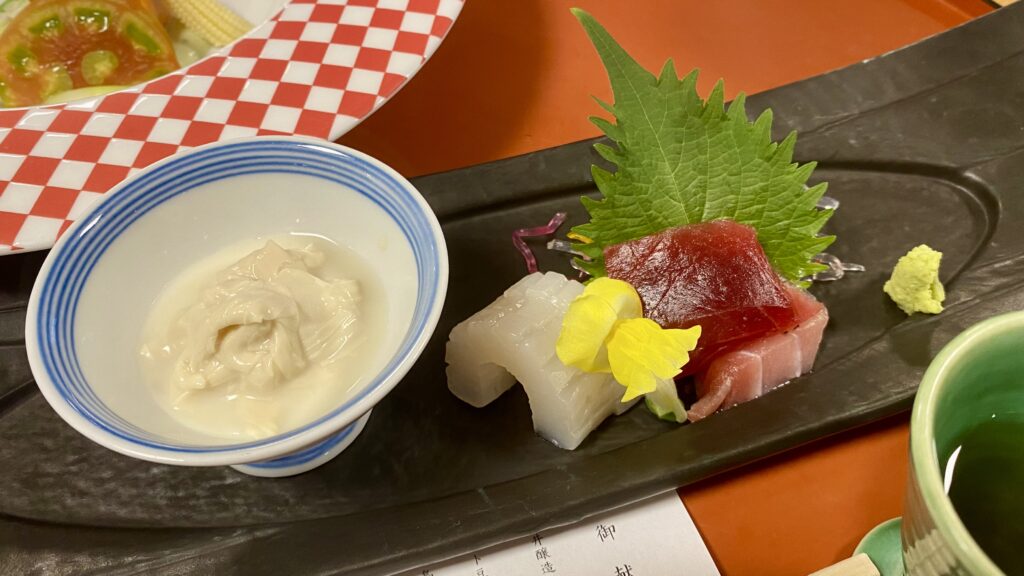 創り:鮪 烏賊 とろ湯葉