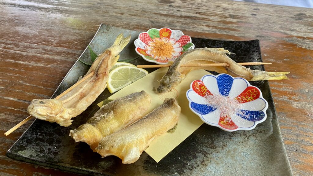 鮎のから揚げ