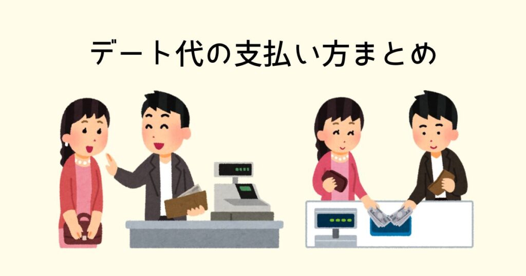デート代の支払い方まとめ